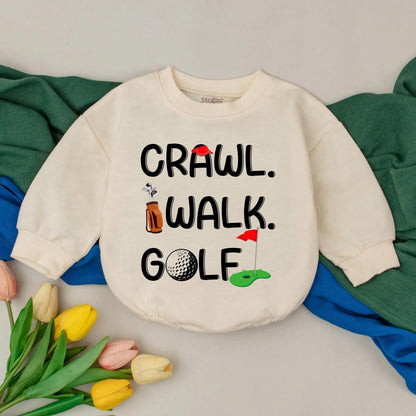 Future Golfer Baby Romper Retro Golf Buddy Bodysuit Adorable Father's Day Gift for Baby Boys