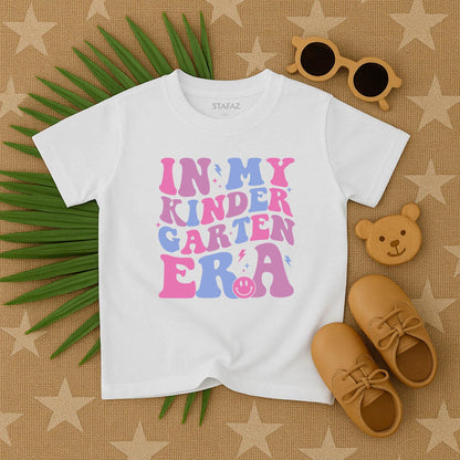Kindergarten Era Toddler T-Shirt Cute Retro Preschool Graphic Tee First Day Outfit
