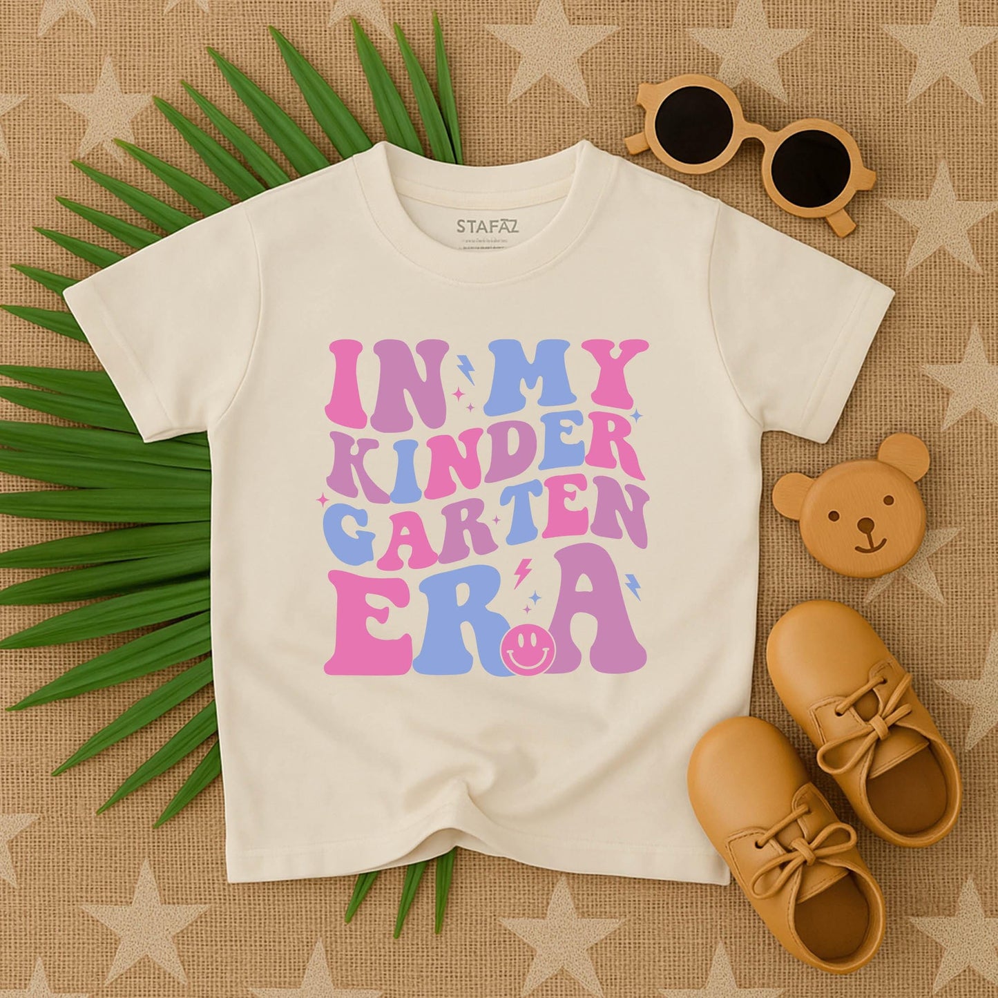 Kindergarten Era Toddler T-Shirt Cute Retro Preschool Graphic Tee First Day Outfit
