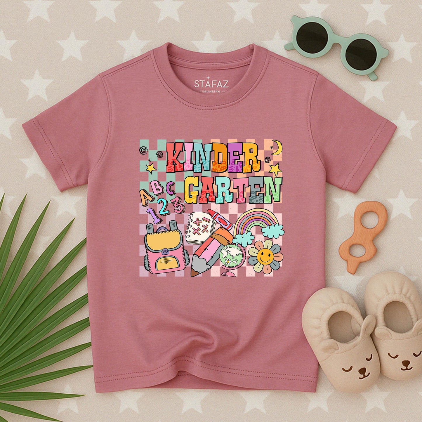 Groovy Back to School T-Shirt for Toddlers & Kids, Cute Retro Kindergarten First Day Outfit Tee, Funny Preschool Graphic Top