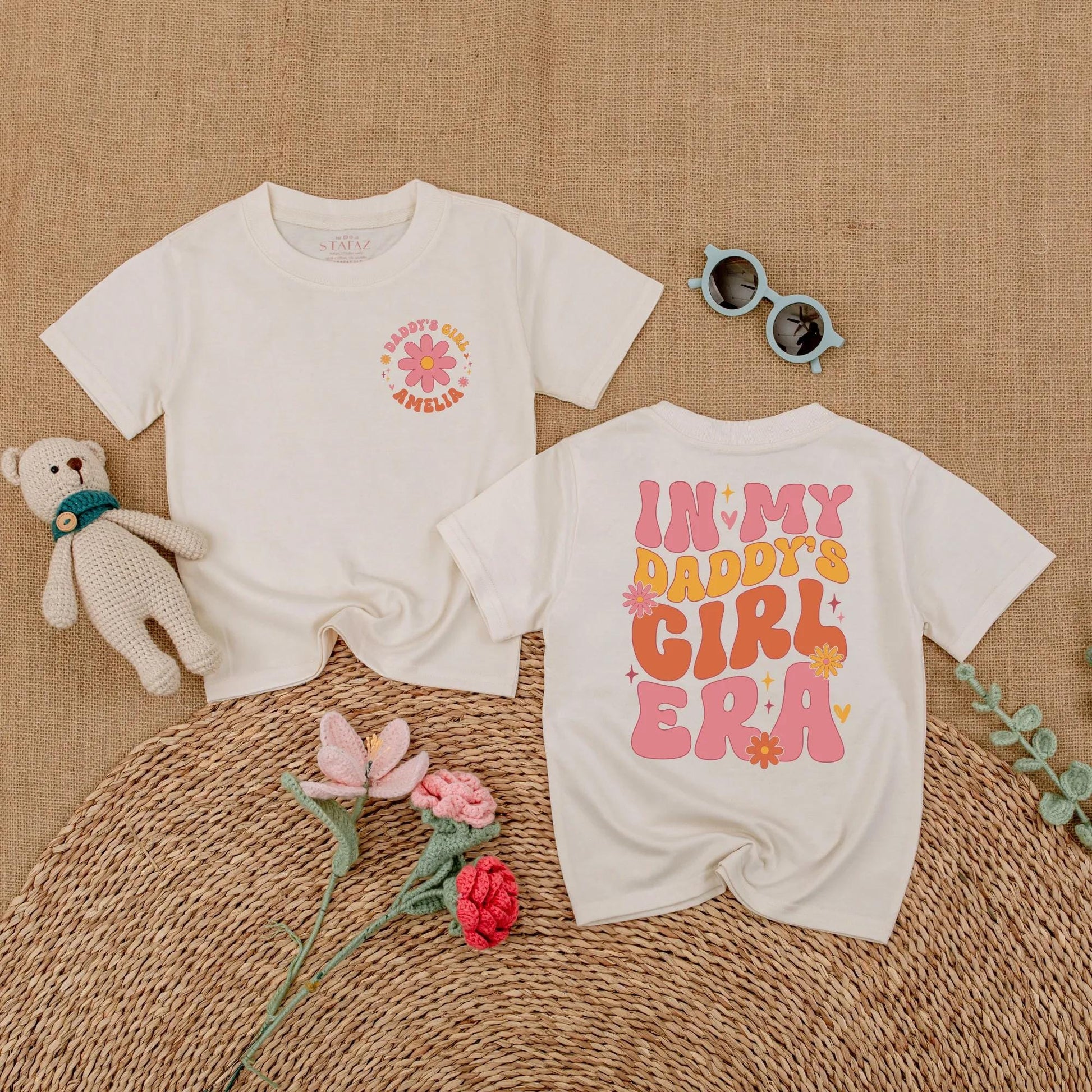My Daddy's Girl Era Romper Personalized Retro Baby Outfit, Father's Day Gift, Cute Daughter Bodysuit, Daddy and Me Matching Clothes, Short Sleeve Romper