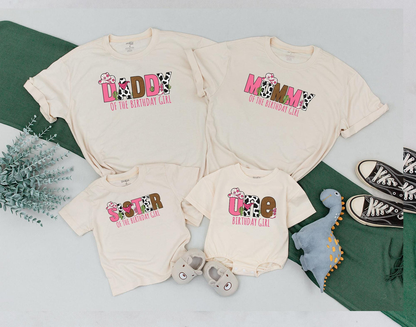 Cowgirl First Birthday Outfit My First Rodeo Wild West Baby Girl Bodysuit Matching Family Western Birthday Clothes