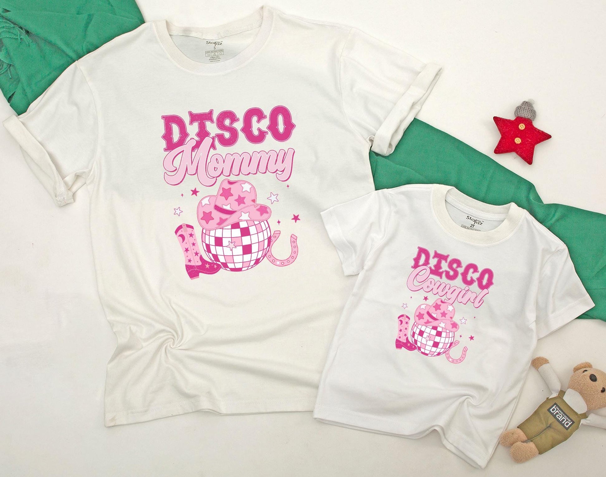 Disco Cowgirl Birthday Shirt Matching Family Outfits Lets Go Girls Western Bachelorette Baby Bodysuit First Birthday Gift