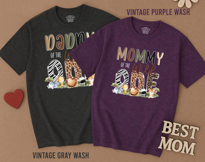 Wild One Safari Family Matching Birthday Shirts Zoo Vacation Squad Mommy of the Wild One First Birthday Outfit Animal Adventure