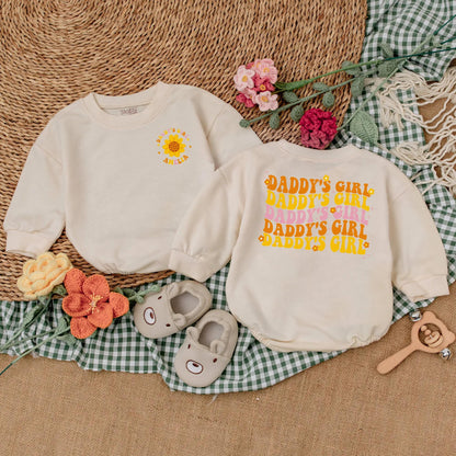 Personalized Daddy's Girl Baby Romper Sweet Little Lady Bodysuit for Baby Girl a Heartwarming Father's Day Gift for Daughter or New Dad