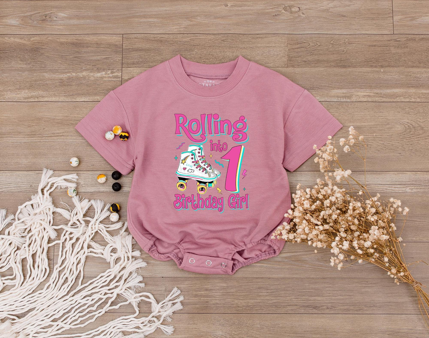 Personalized Rolling Into Birthday Girl Roller Skate Shirt Baby Girl Matching Family Outfits