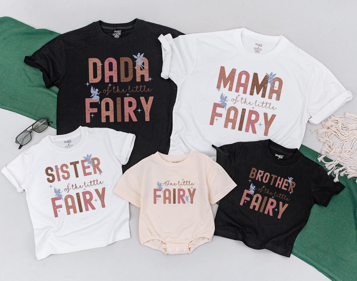 Fairy First Birthday Matching Family Shirts Enchanted Garden Theme Mommy and Me Outfit Magical Fairy Birthday Party Tees