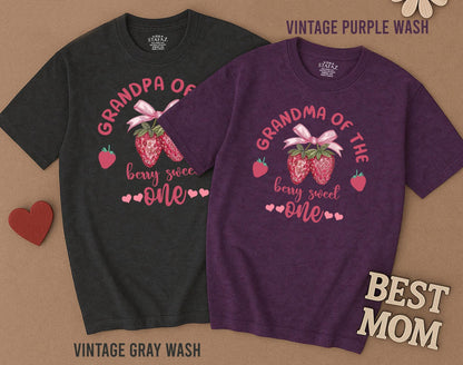 Berry First Birthday Family Matching Strawberry 1st Birthday Outfit Mommy and Me Mama Daddy Sweet One Outfit