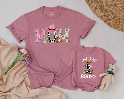 My First Rodeo Shirt Custom Cowboy 1st Birthday Outfit for Boys & Girls Matching Family Western Party