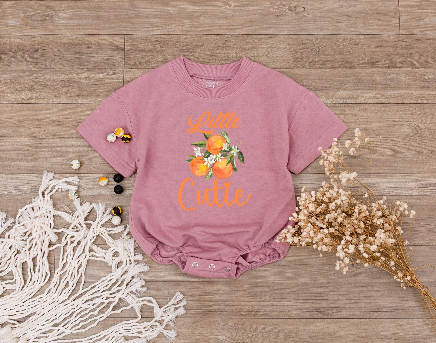 Personalized Little Cutie Orange Fruit Family Matching T-Shirts Baby Romper Sweet Newborn Outfit Baby Shower Gift Comfortable Cotton Apparel