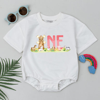 Personalized Farm Birthday Family T-Shirt Boho Barnyard Cow 1st Birthday Matching Outfit Cotton Soft Comfortable Party Gift