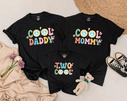 Groovy Family Birthday Shirts: Retro ONE Outfits for Mom, Dad, Baby, and Brother – Matching Summer Photo Look, Cool Hippie Vibes Peace Sign Tees (138 chars)