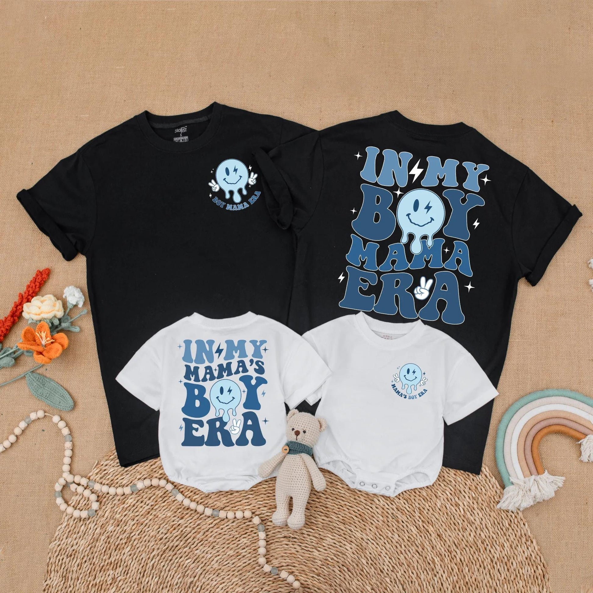 Mama's Boy Era Matching Retro Shirt for Mom & Baby Boy First Mother's Day Gift Outfit