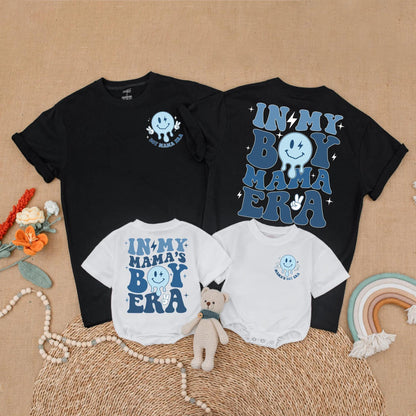 Mama's Boy Era Matching Retro Shirt for Mom & Baby Boy First Mother's Day Gift Outfit