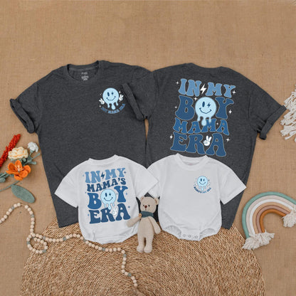 Mama's Boy Era Matching Retro Shirt for Mom & Baby Boy First Mother's Day Gift Outfit