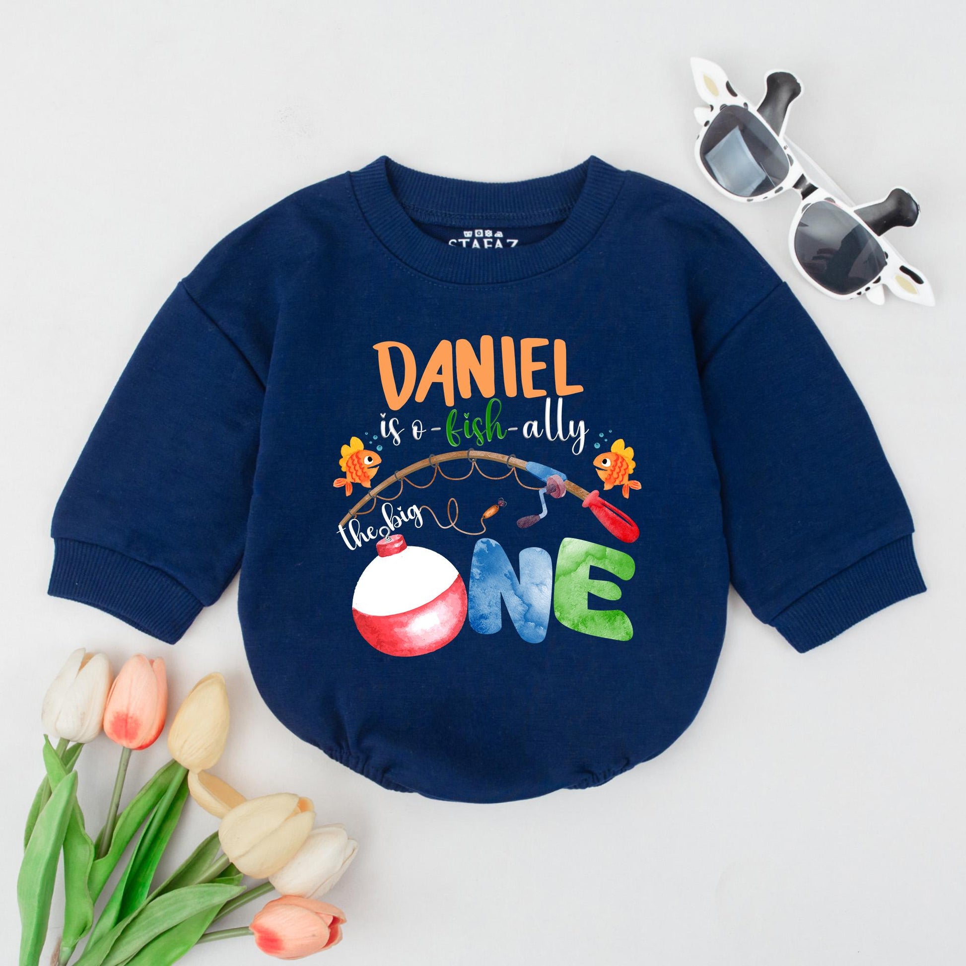 Baby's First Birthday The Big One Fishing Outfit Boy Cute Baby Fisherman 1st Birthday Shirt