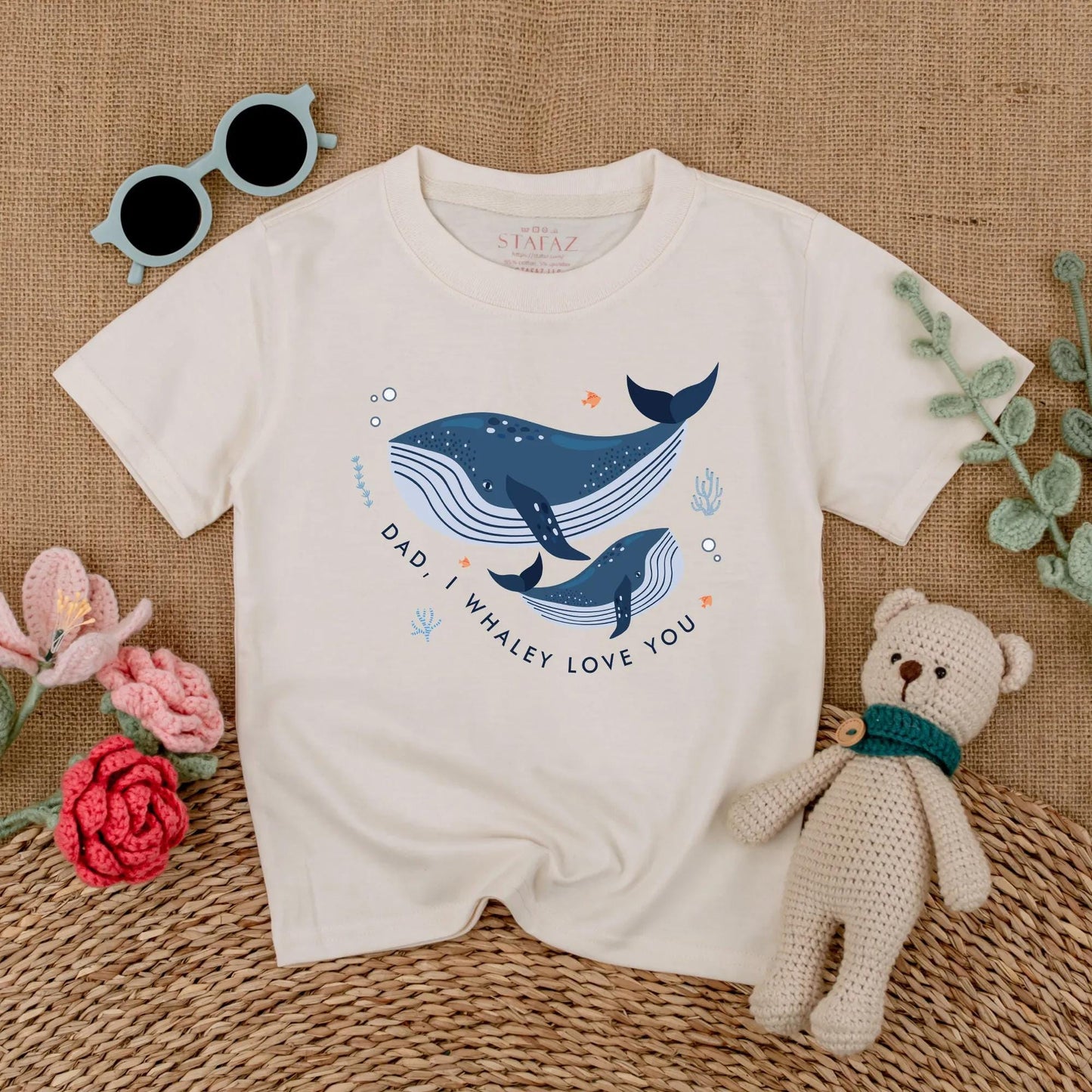 Dad I Whaley Love You Romper Cute Whale Baby Bodysuit First Father's Day Outfit I Love My Daddy Bubble Romper Gift