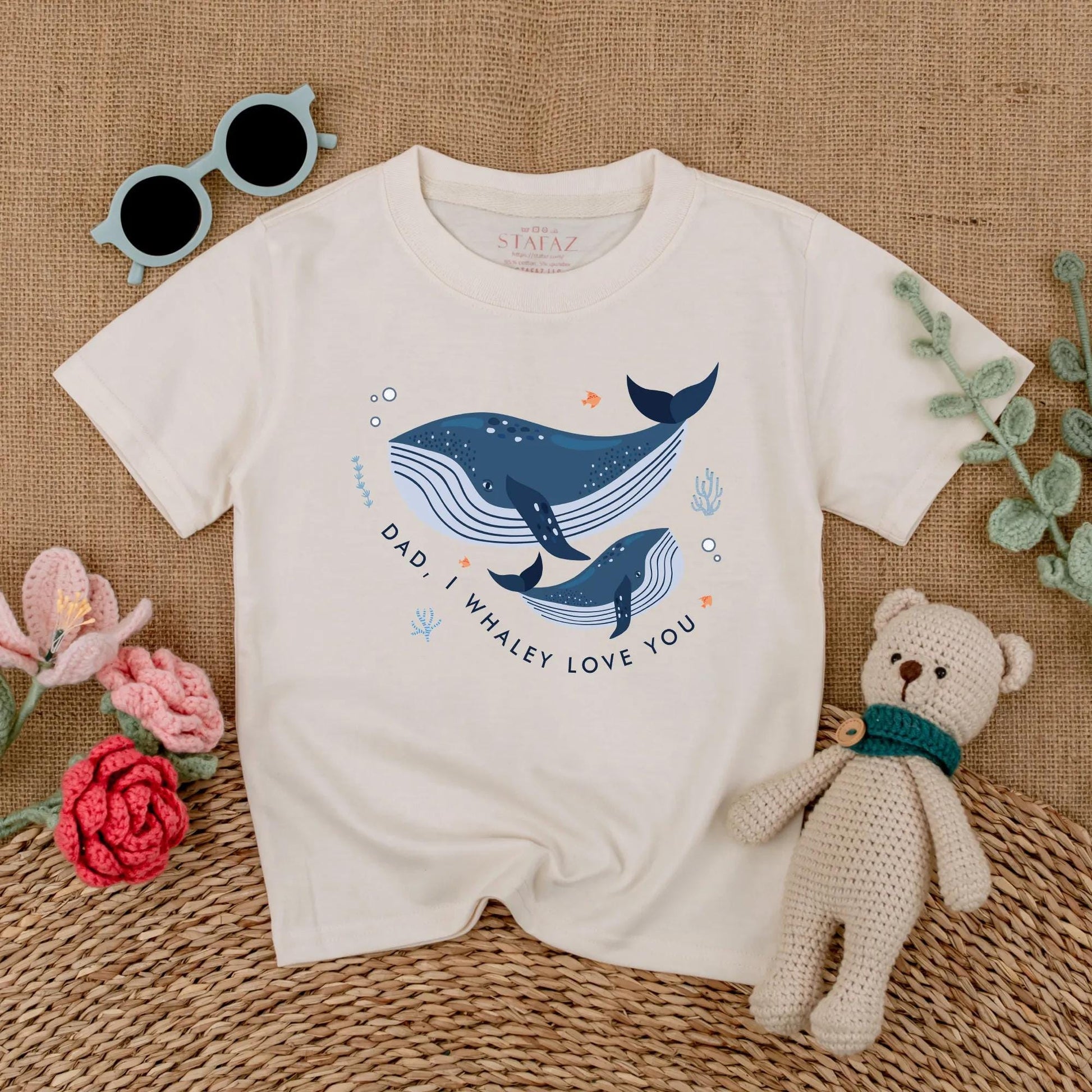 Dad I Whaley Love You Romper Cute Whale Baby Bodysuit First Father's Day Outfit I Love My Daddy Bubble Romper Gift