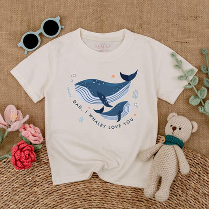 Dad I Whaley Love You Romper Cute Whale Baby Bodysuit First Father's Day Outfit I Love My Daddy Bubble Romper Gift