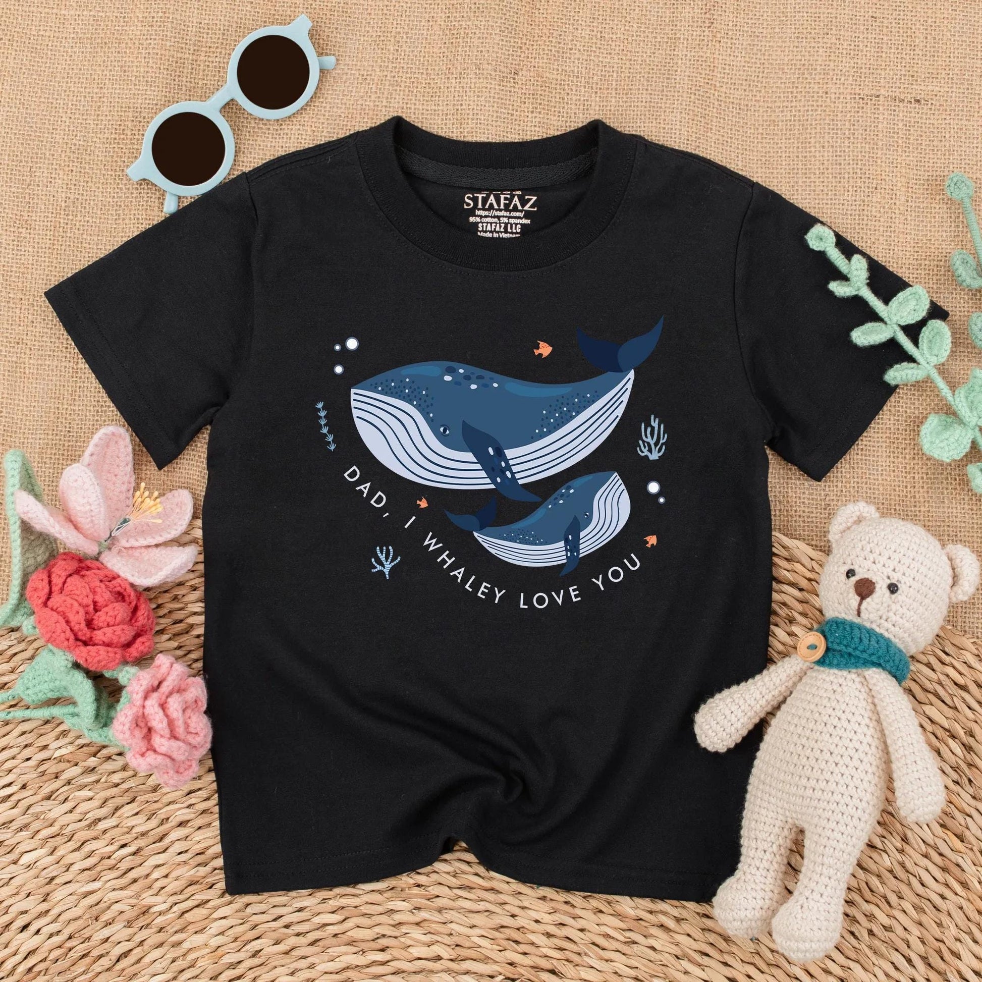 Dad I Whaley Love You Romper Cute Whale Baby Bodysuit First Father's Day Outfit I Love My Daddy Bubble Romper Gift
