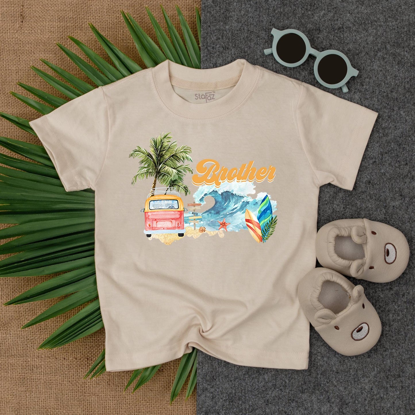 Surfing 1st Birthday Shirt for the Birthday Boy, Family Matching Surf Outfits, Personalized Toddler Tee, The Big One