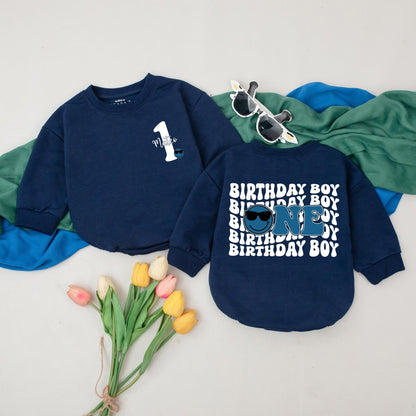 ONE Cool Dude Personalized First Birthday Romper Custom Name Baby Boy Outfit Toddler Gift