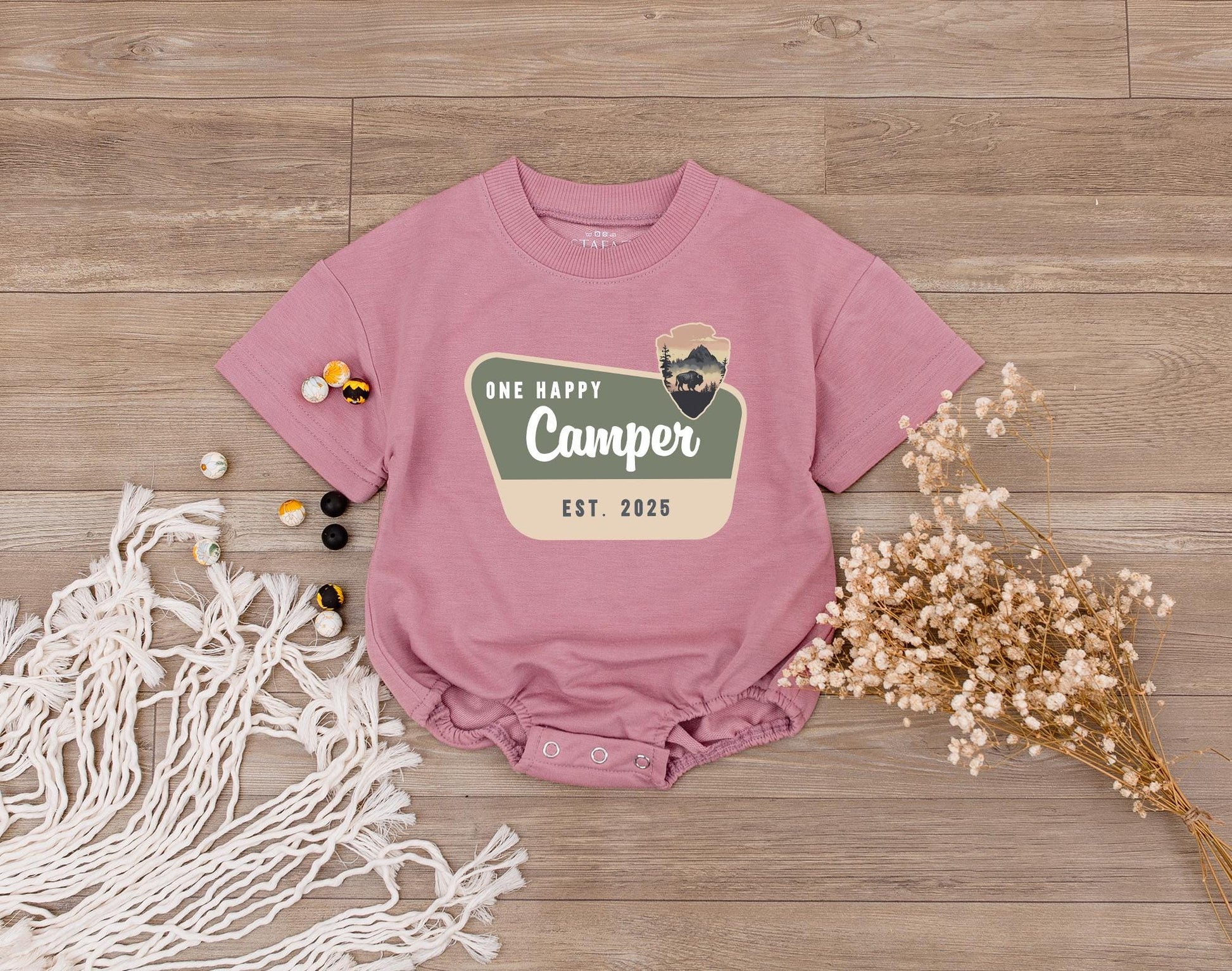 One Happy Camper First Birthday Outfit Matching Family Tees Mommy and Me Vacation Shirts