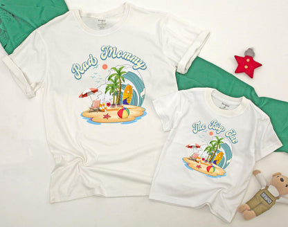 Surf Family 1st Birthday Bodysuit & Tee - The Big One Summer Outfit for Baby & Toddler Boy - Surfs Up, Beach Vibes, Coming Home