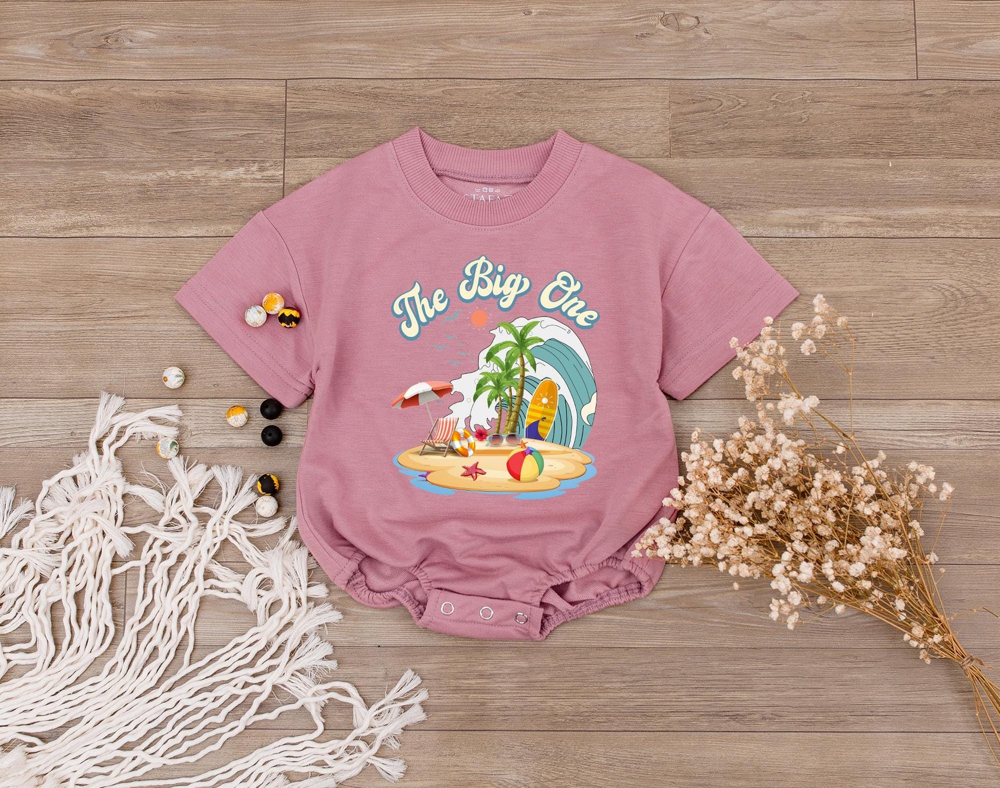 Surf Family 1st Birthday Bodysuit & Tee - The Big One Summer Outfit for Baby & Toddler Boy - Surfs Up, Beach Vibes, Coming Home