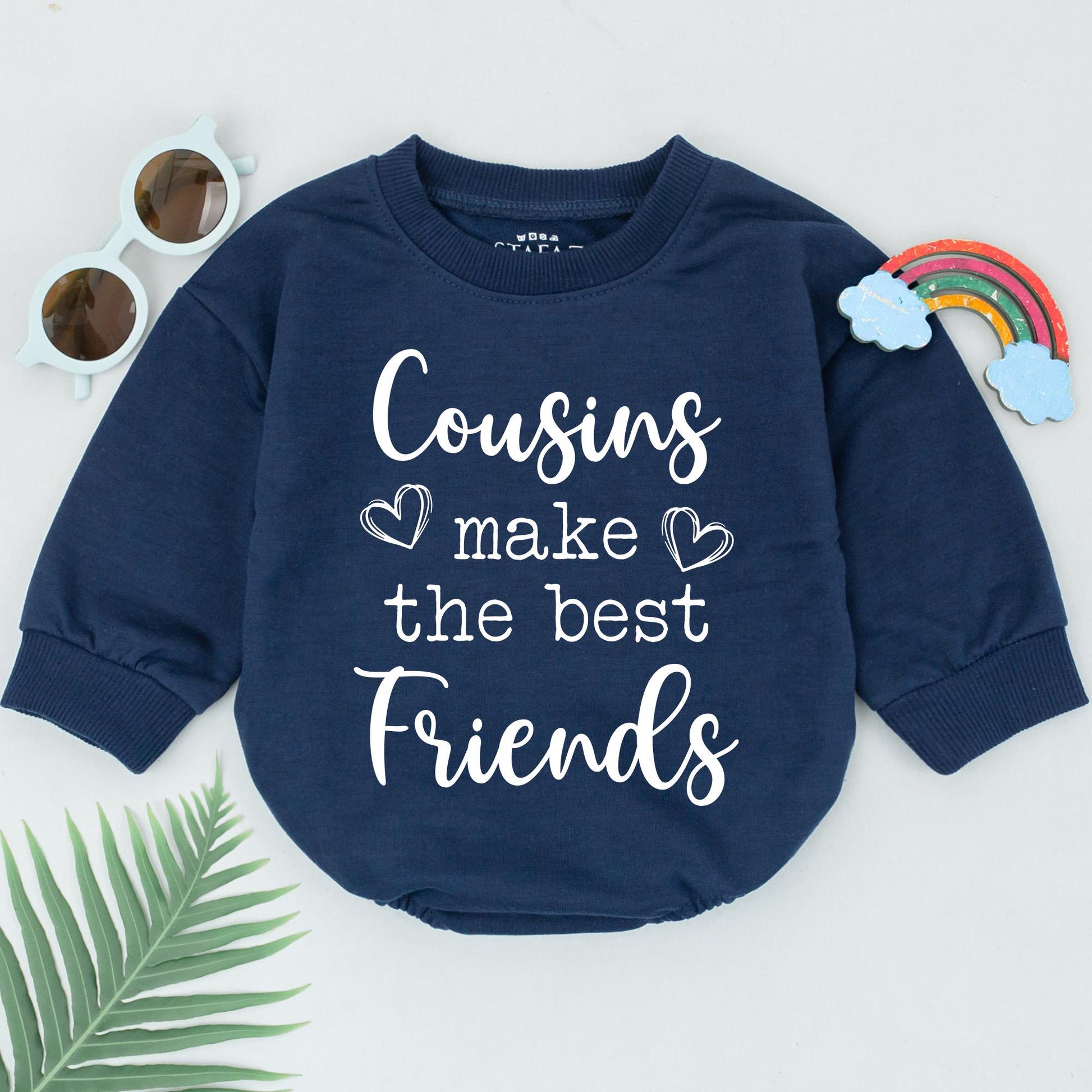 Matching Cousins Best Friends Romper Baby Girl Boy Bodysuit Cute Cousin Outfit Baby Shower Gift Family Reveal