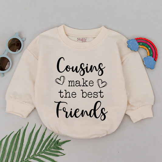 Matching Cousins Best Friends Romper Baby Girl Boy Bodysuit Cute Cousin Outfit Baby Shower Gift Family Reveal
