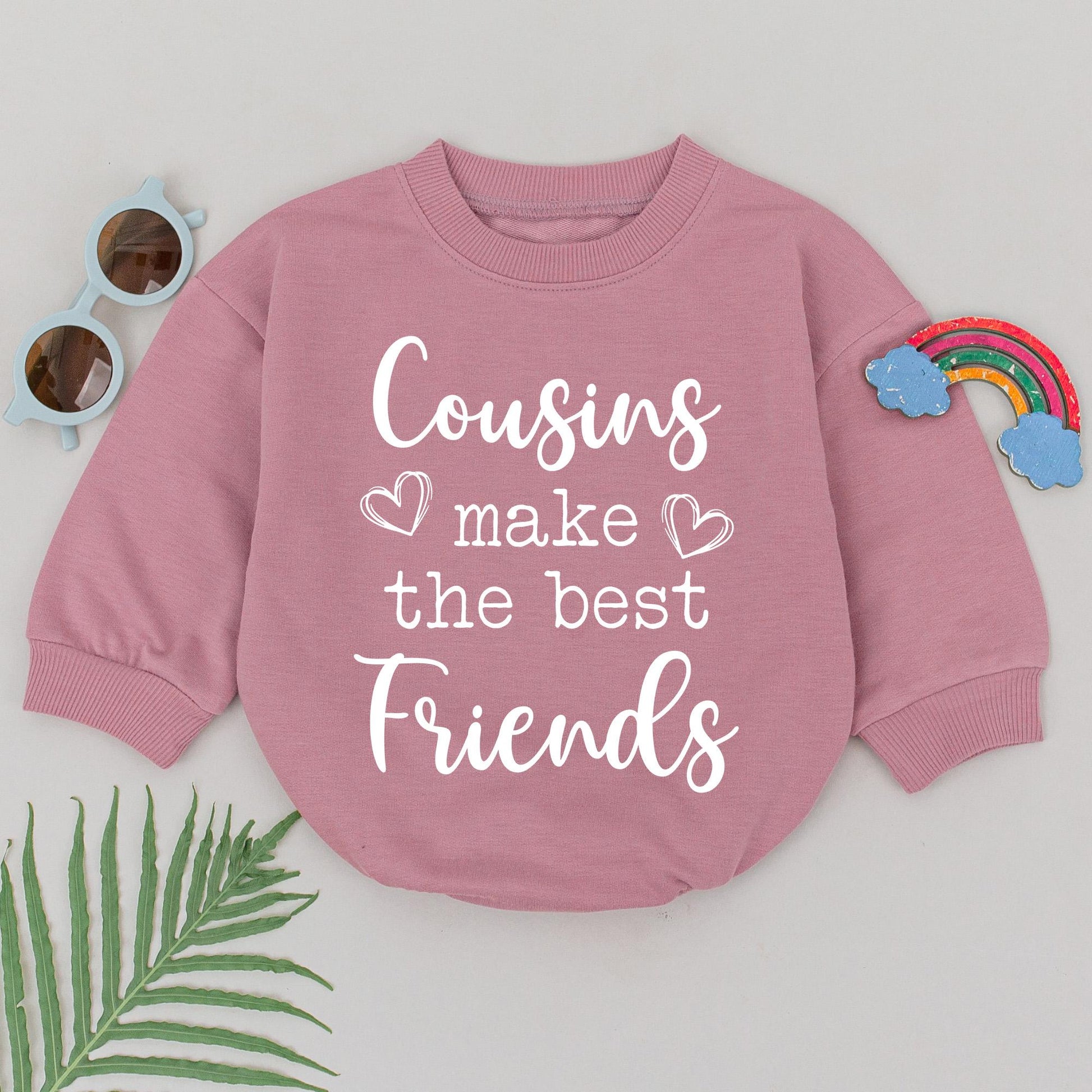 Matching Cousins Best Friends Romper Baby Girl Boy Bodysuit Cute Cousin Outfit Baby Shower Gift Family Reveal