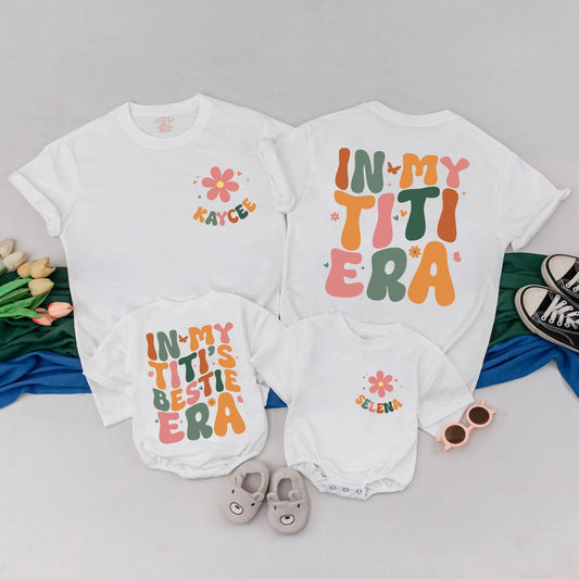 Custom Auntie and Niece Matching Outfit "In My Titi Era" Romper Cute Aunt Gift for Niece Auntie's Bestie