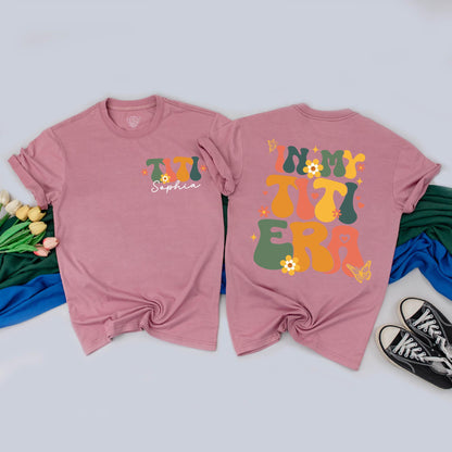 Personalized Titi & Titi's Bestie Matching Shirts & Romper Custom Aunt & Niece Outfit Baby Shower Gift