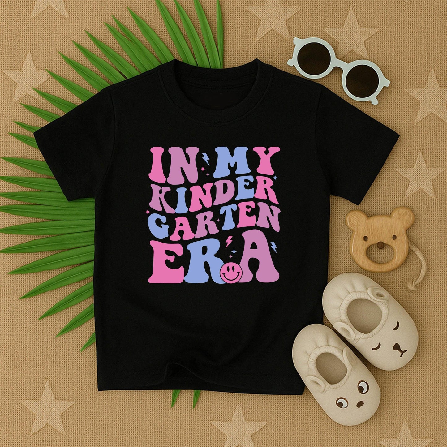 Kindergarten Era Toddler T-Shirt Cute Retro Preschool Graphic Tee First Day Outfit