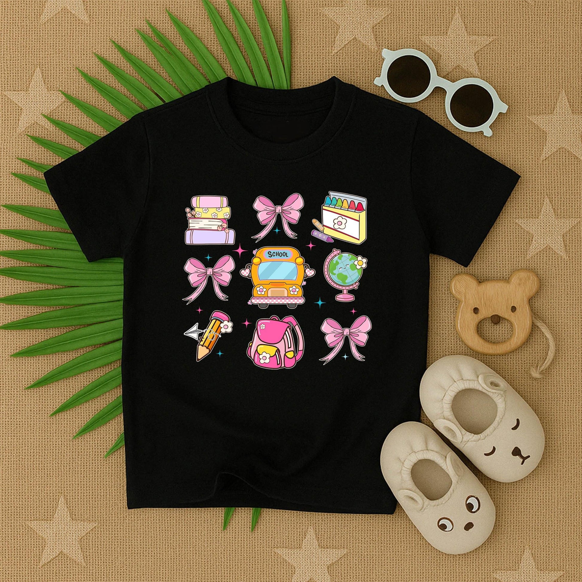 Cute Back to School Toddler Girl T-Shirt First Day Preschool Kindergarten Outfit Funny Graphic Tee for Little Girls School Shirt