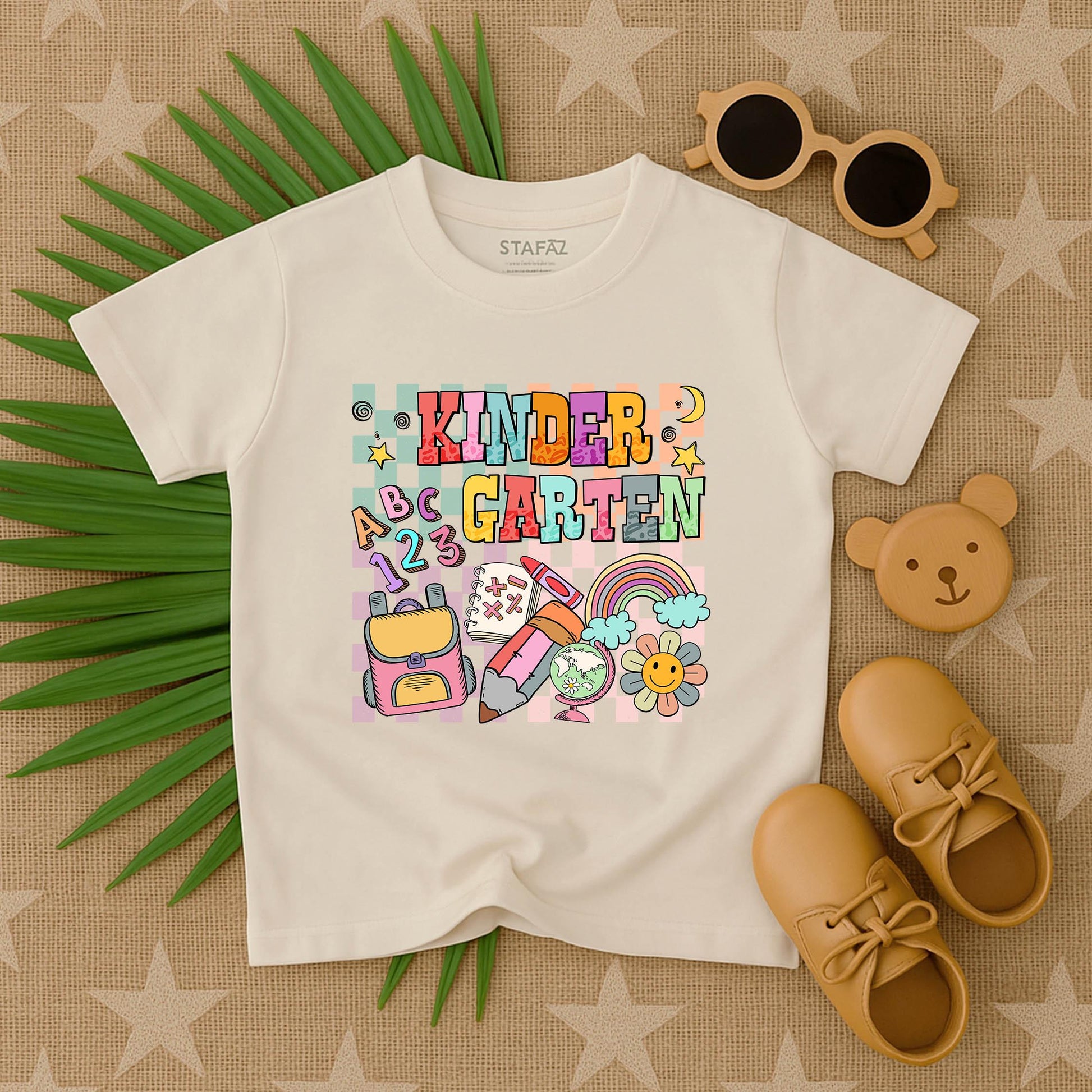 Groovy Back to School T-Shirt for Toddlers & Kids, Cute Retro Kindergarten First Day Outfit Tee, Funny Preschool Graphic Top