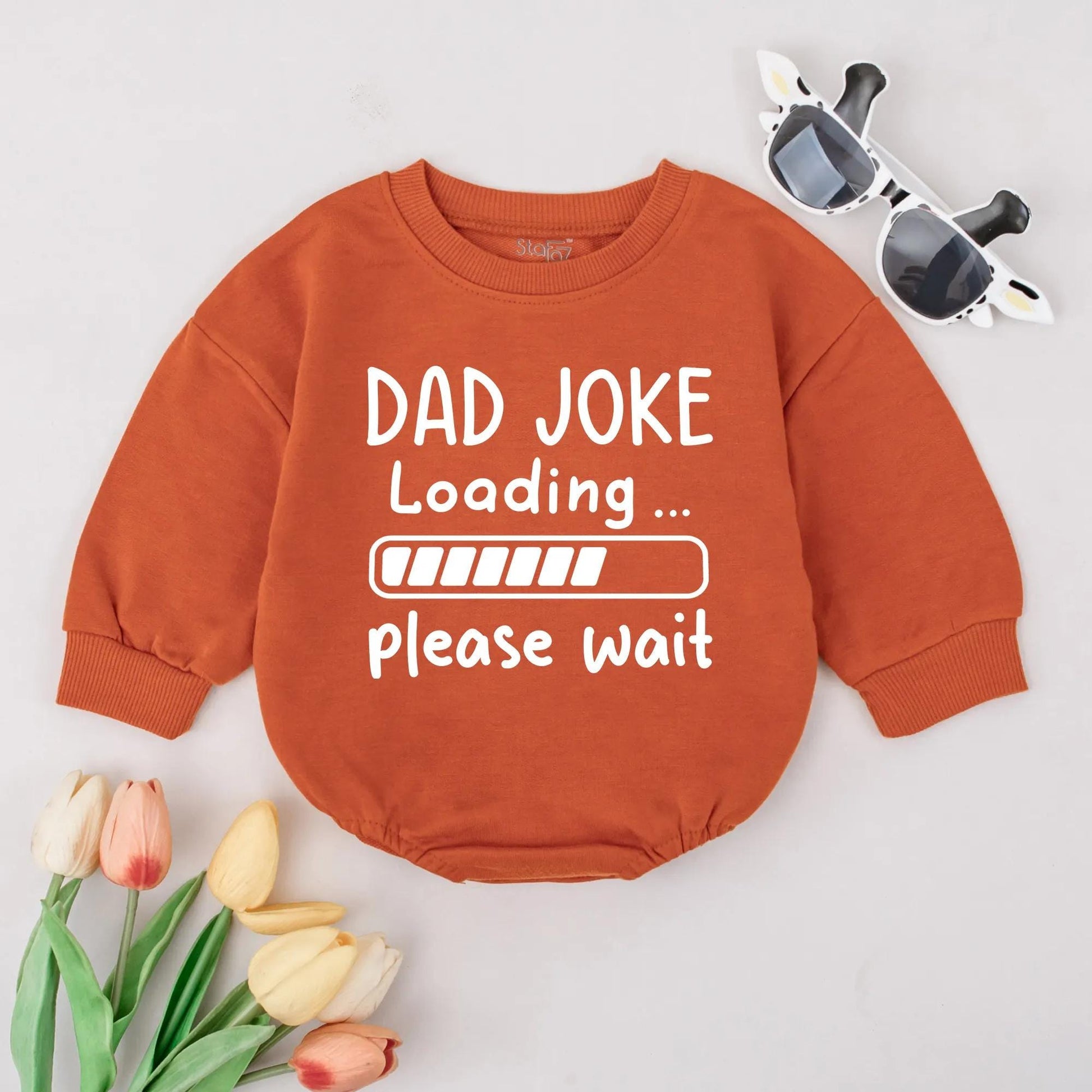 Funny Dad Joke Romper for Baby Boys Cute Humor Bodysuit Perfect Toddler Gift Idea for Father's Day Baby Shower Celebration Cotton Comfort