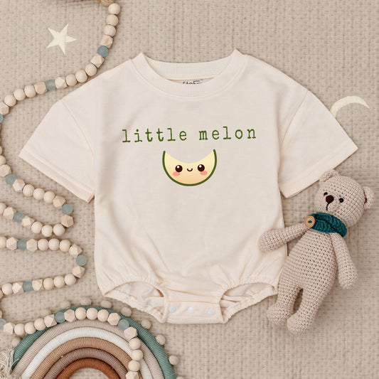 Little Melon Romper: Cute Cartoon Watermelon Slice Bodysuit for Baby, Vegan Friendly Gift, Summer Bubble Romper, Adorable Fruit Babysuit, Soft & Comfy (139 chars)