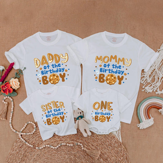 Cookies and Milk 1st Birthday Matching Family Shirts, One Sweet Boy Outfit for First Birthday, Mommy and Me, Baby Boy's Cookie Theme Party