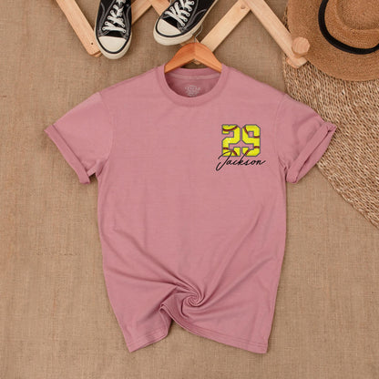 Custom Softball Pocket Tee Game Day Spirit Wear Softball Mom Shirt Personalized Team Design