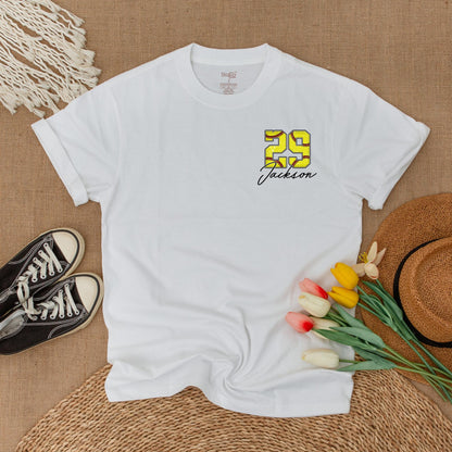 Custom Softball Pocket Tee Game Day Spirit Wear Softball Mom Shirt Personalized Team Design