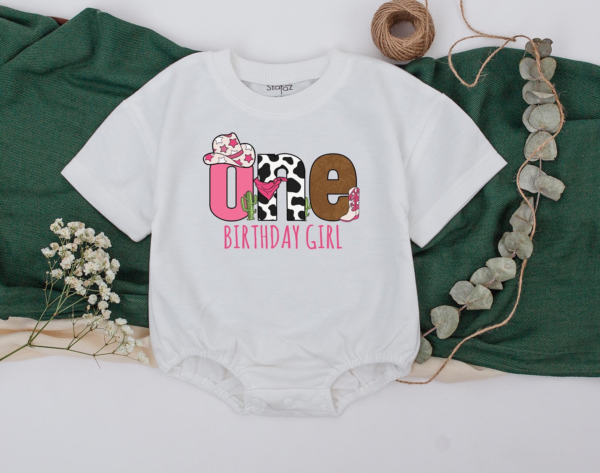 Cowgirl First Birthday Outfit My First Rodeo Wild West Baby Girl Bodysuit Matching Family Western Birthday Clothes