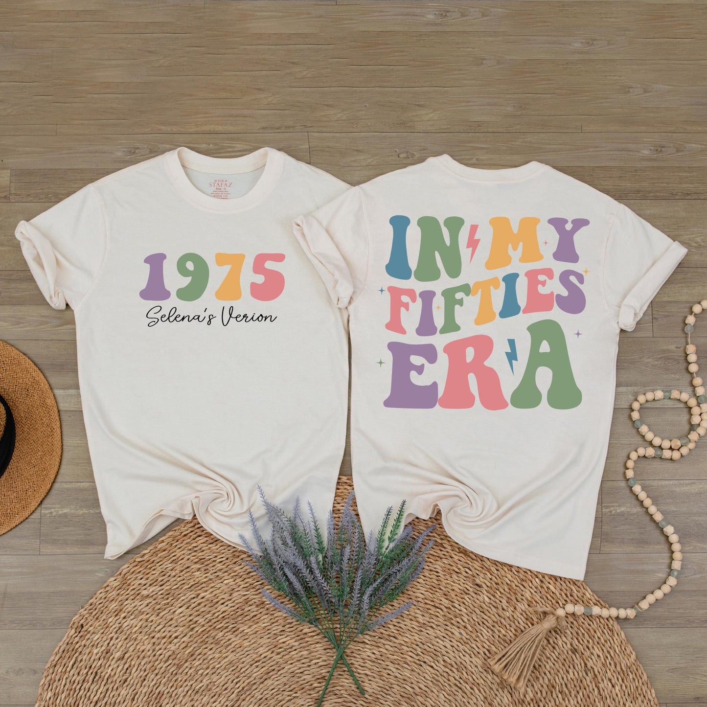 Custom In My Fifties Era 50th Birthday Shirt for Women Turning Fifty, Unique Celebration Tee Gift for a Special Milestone