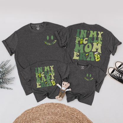 Matching In My Pickle Era Shirts, Mommy and Me Outfits, Funny Mom & Baby Bodysuit Gift, Retro Boho Style, Canned Pickles
