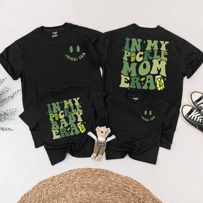 Matching In My Pickle Era Shirts, Mommy and Me Outfits, Funny Mom & Baby Bodysuit Gift, Retro Boho Style, Canned Pickles