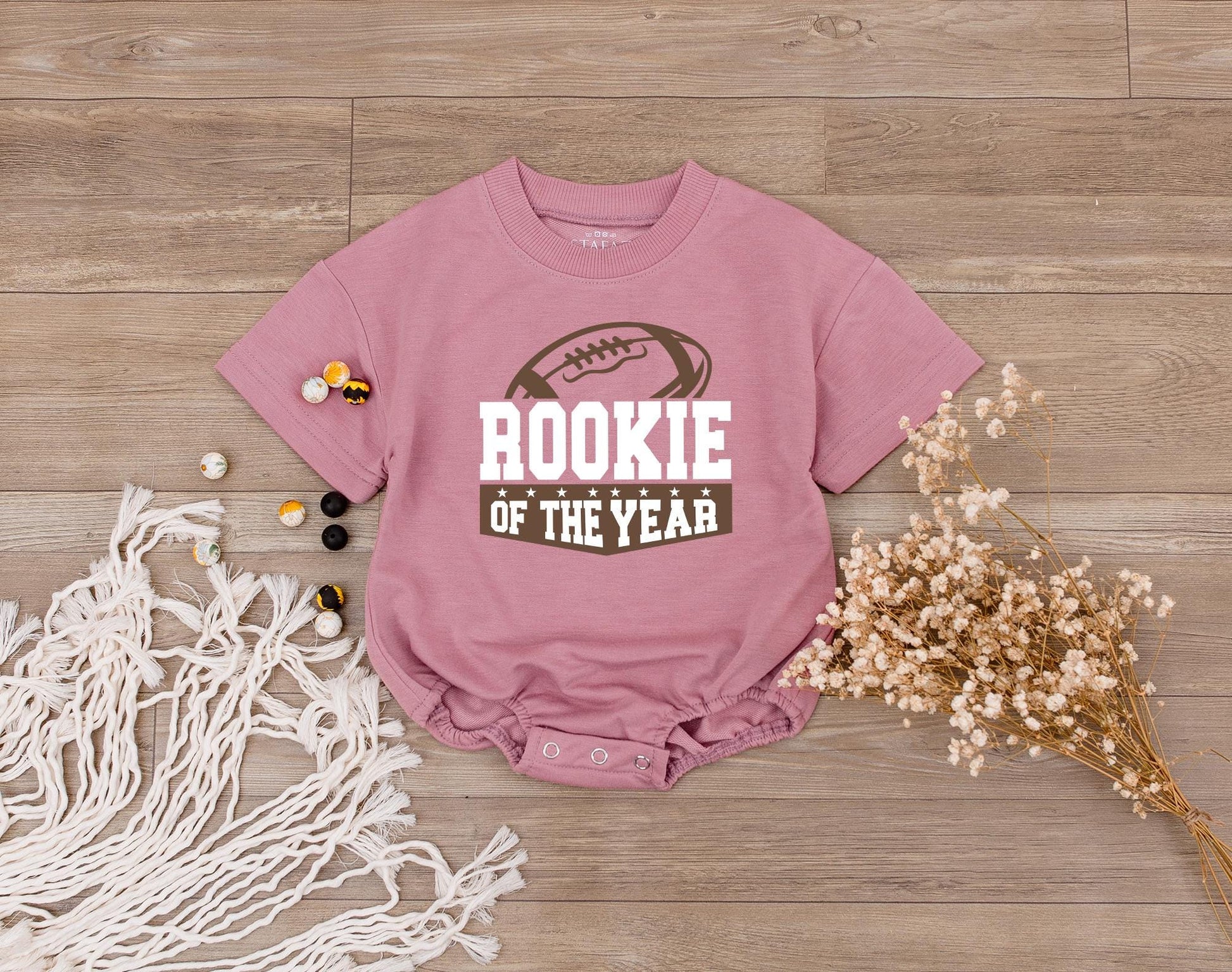 Football Family 1st Birthday Shirts: Rookie of the Year! Matching Mommy & Me Outfit, Custom Baby Romper & Football Birthday Boy Family Shirts
