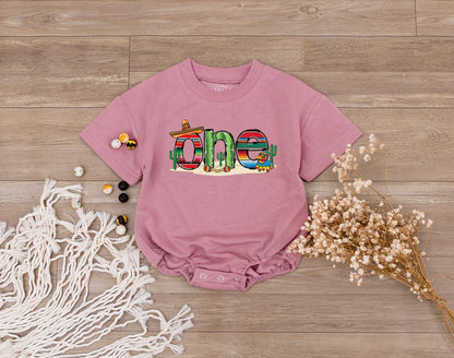 Uno Fiesta Birthday Shirt My First Fiesta Matching Family Outfit Taco Bout One Abuela Baby Bodysuit Mexican