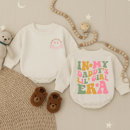 Daddy's Girl Era Romper Baby Girl Father's Day Outfit Cute Pink Bodysuit Daddy Daughter Gift
