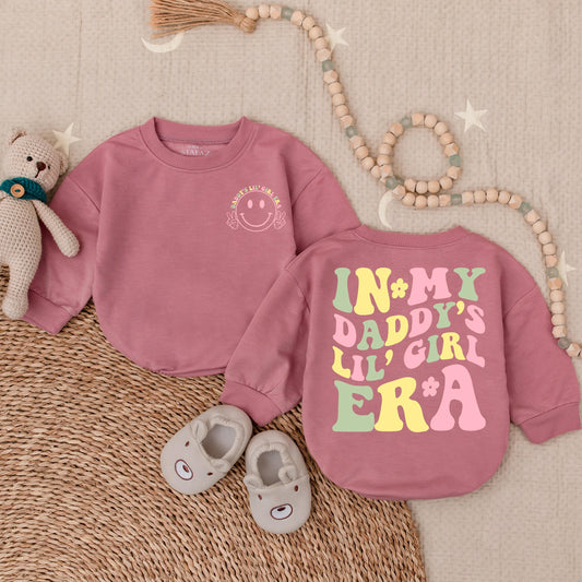 Daddy's Girl Era Romper Baby Girl Father's Day Outfit Cute Pink Bodysuit Daddy Daughter Gift